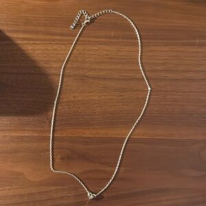 SOLD - Sterling Silver Heart A Necklace